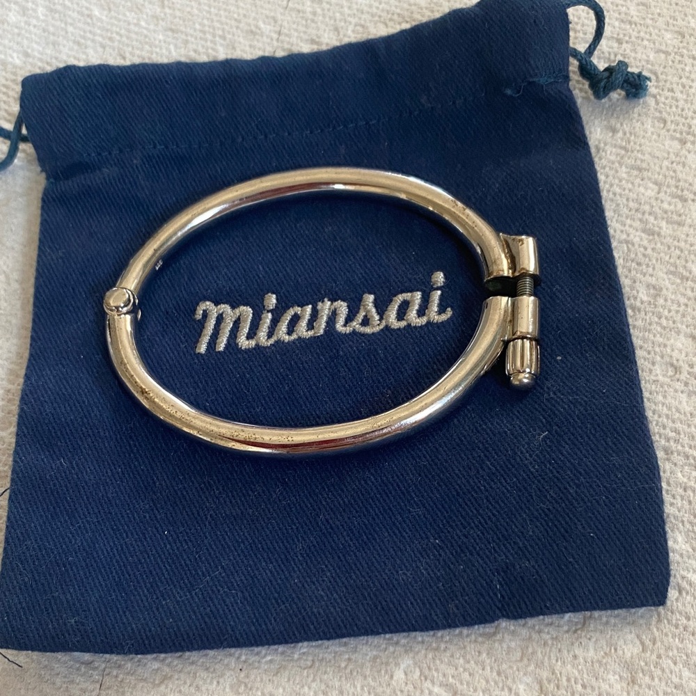 Miansai Polished Silver Bangle
